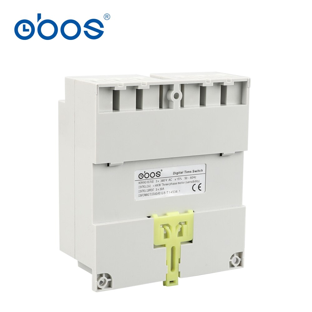 good credit good three phase 380V 25A din weekly timer digital timer with 17 times on/off time set range 1min-168H