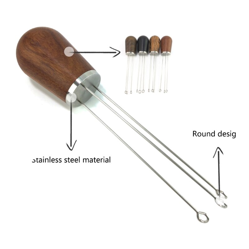 IKAPE 58.5MM WDT Gereedschap, Espresso Roerder Distributie Tool voor Barista, 0.25MM 6 Naalden Espresso Koffie Roerder met Stand en Extra 6 Naalden (zwart IKAPE 58.5MM WDT Gereedschap, Espresso Roerder Distributie Tool voor Barista, 0.25MM 6 Naalden Espresso Koffie Roerder met Stand en Extra 6 Naalden (zwart
