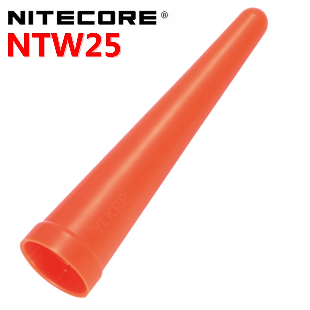Nitecore ntw25 difusor de luz led de trânsito, ponta de varinha de cone adequada para lanterna com cabeça de 2020mm alerta de segurança vermelho, bastão de alerta de segurança, 25.4