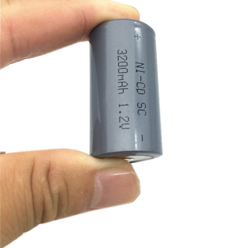 18 stks/partij Sub C SC 1.2V 3200mAh Ni-Cd Ni Cd Oplaadbare Batterij Batterijen