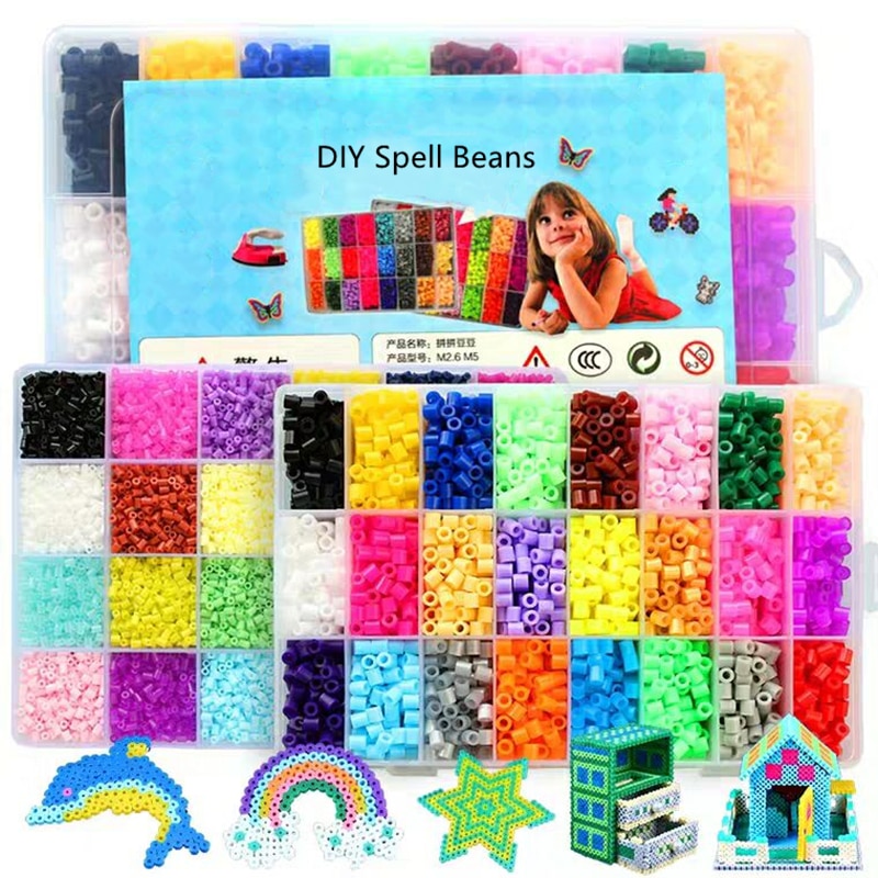 5mm Perler Beads 500pcs Fuse Beadsd Pearly Iron Beads for Kids Hama Beads Diy Puzzles Brain Game Handmade Toy