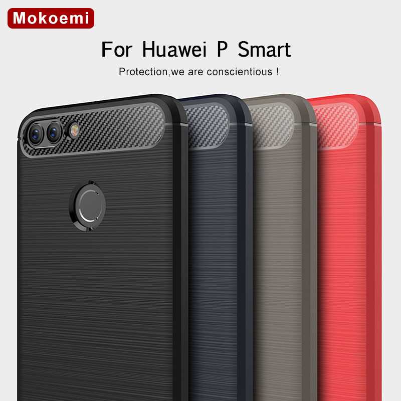 Mokoemi Mode Shock Proof Soft Silicone 5.65 "Voor Huawei P Smart Case Voor Huawei P Smart cell Phone Case cover