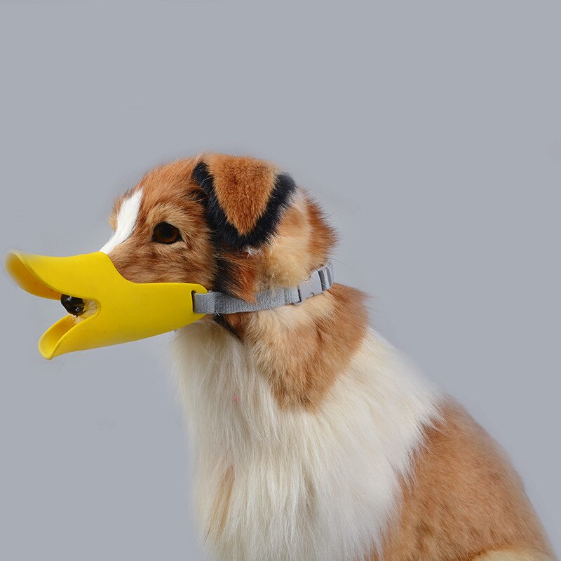 Hondenmuilkorf siliconen schattige eendenmondmasker snuit blaf bijtstop kleine hond anti-bijtmaskers voor hondenproducten huisdieraccessoires 1 st.