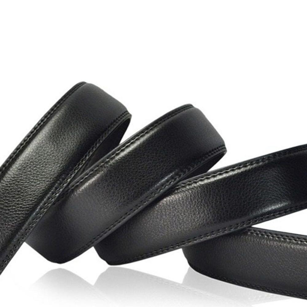 Easy Detachable Men's Leather Ratchet Dress Belt With Automatic Buckle