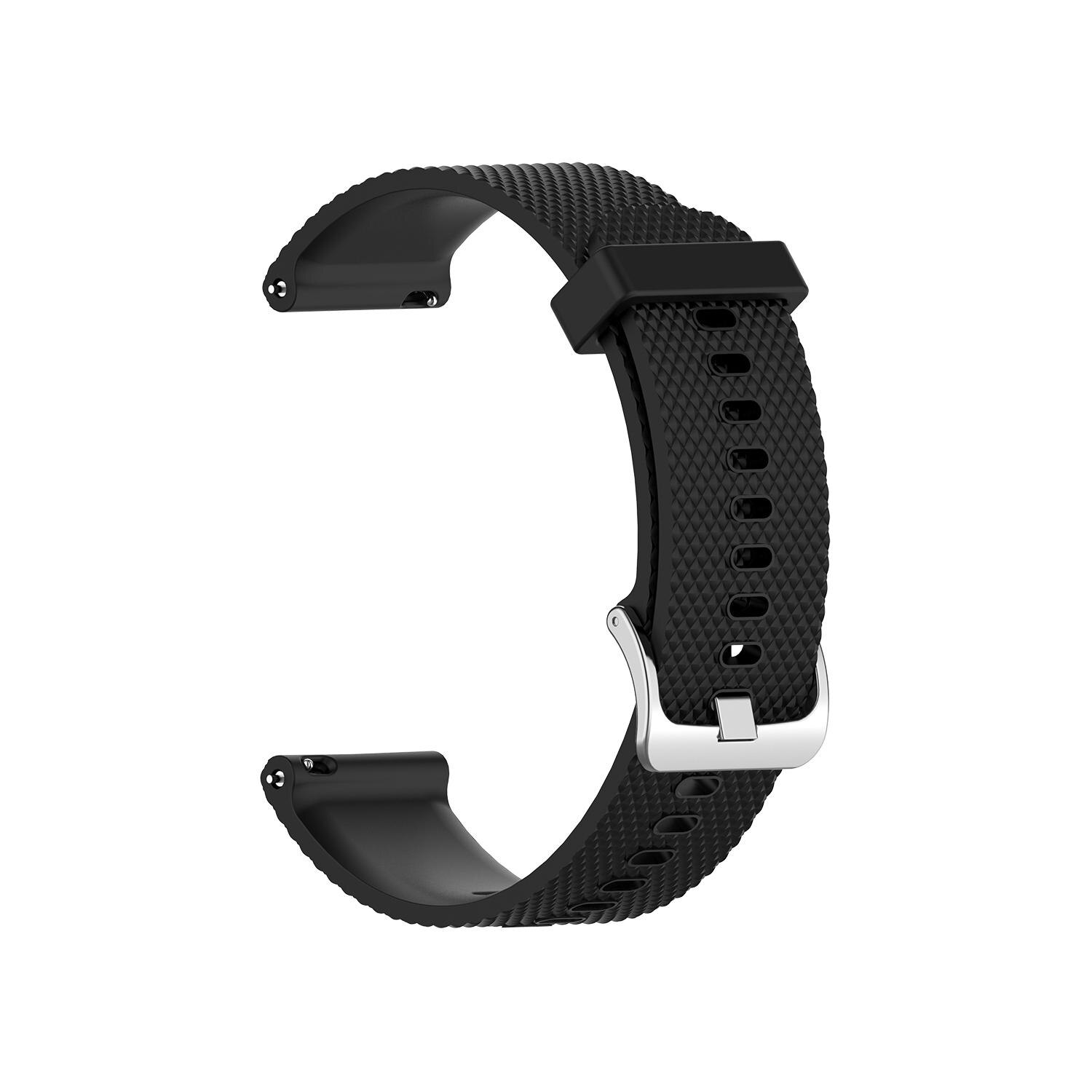 10 colori 18 MILLIMETRI Cinturino In Silicone Per Garmin Vivoactive 4 4S Smart Cinturino di Vigilanza Texture Sport Watch band Banda di Ricambio braccialetto TSFH: 9