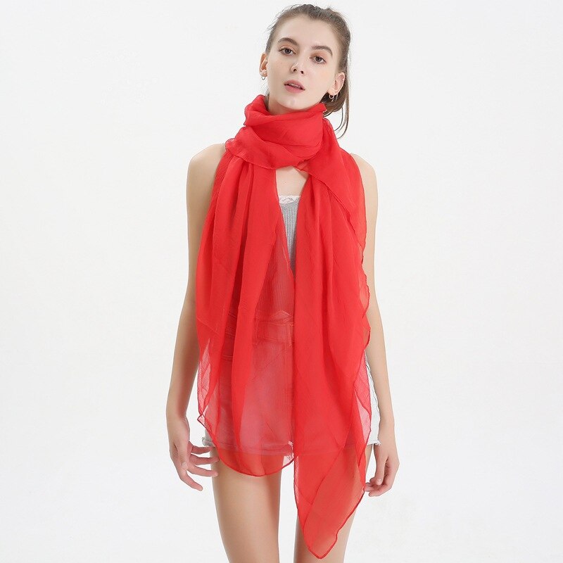 Scarf hijab scarf kvinnor dansar sidenscarf sjalar och omslag enfärgad huvud hals halsduk bandana satin pashmina