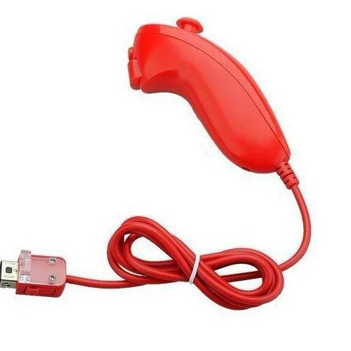 Rode motion sensor afstandsbediening + wired nunchuck combo voor nintendo wii console