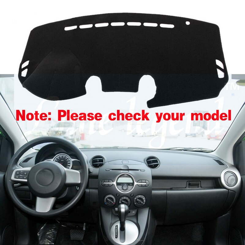 Voor mazda 2 demio 2007 de antislipmat dashboardhoes zonnescherm dashboardmat tapijt accessoires mazda 2