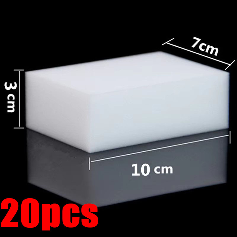 10-50pc 100 x 70 x 30mm magisk svamp viskelær hvit melaminsvamp rengjøringssvamp til kjøkken kontor baderomsrens rengjøringsverktøy: Mørk grå