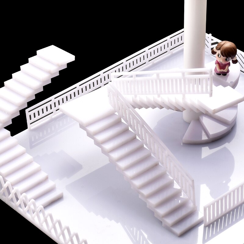 5pcs 1/50 scale Model stair railing model fenc DIY Sand Table Model building materials