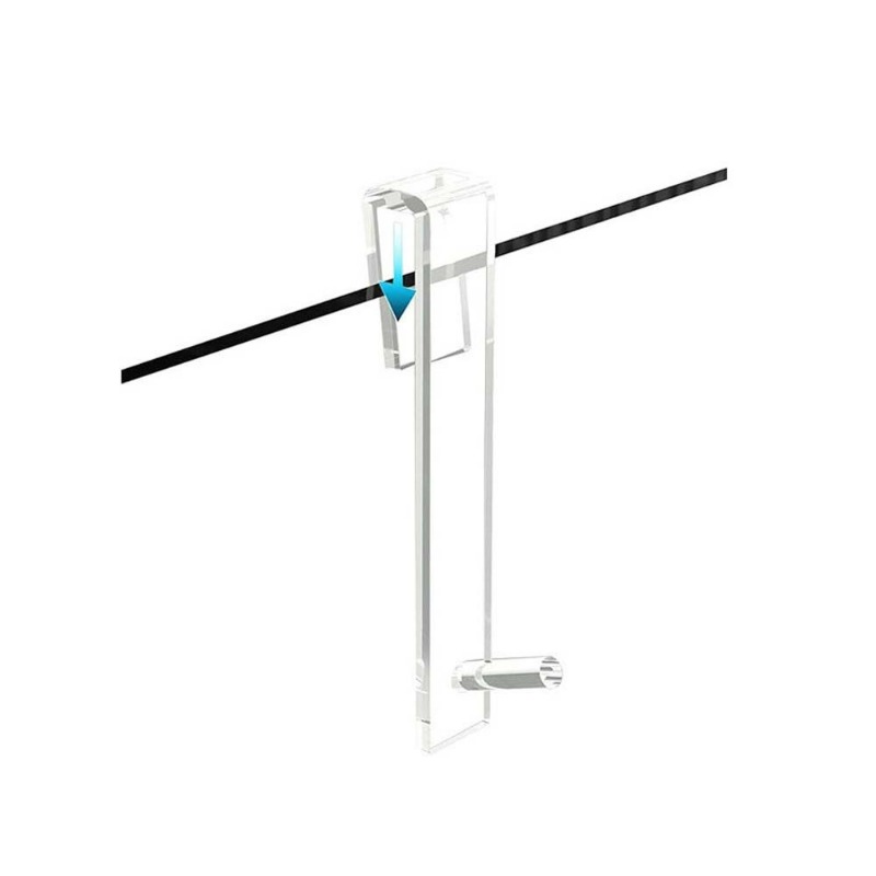 No-Drill Shower Door Hooks, Crystal Clear Over-Glass Bathroom Organizer for Towels/Robes/Shower Accessories Rust-Proof Hook Rack