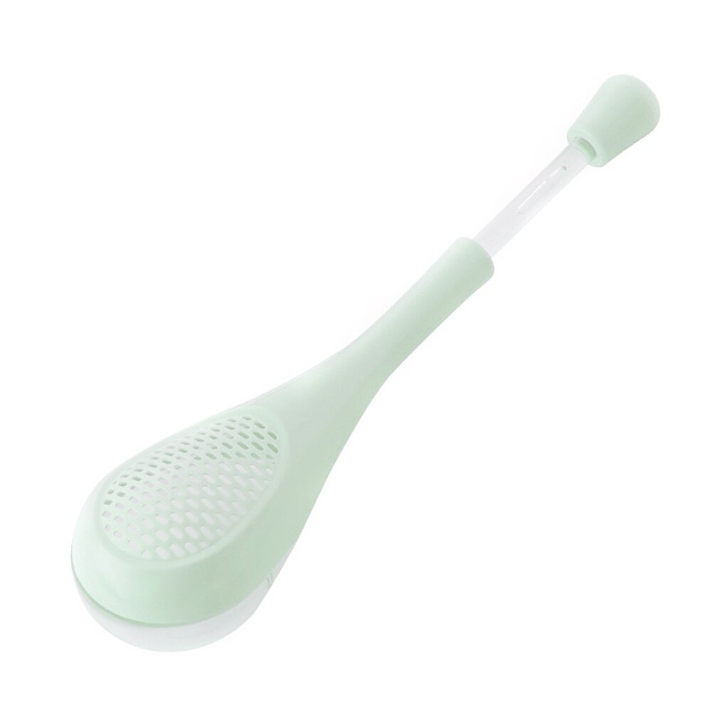 Lang håndtag krydderi scoop plast kryddereske ske peber salt skeer køkken madlavningsredskaber 4*4*18.5cm: Grøn