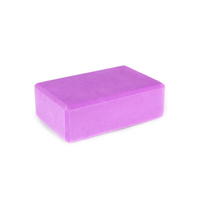 Environmental EVA High Density Non Slip Yoga Brick Fitness Tool Fitness Exercise Stretching Auxiliary Fitness Equipment: dark purple