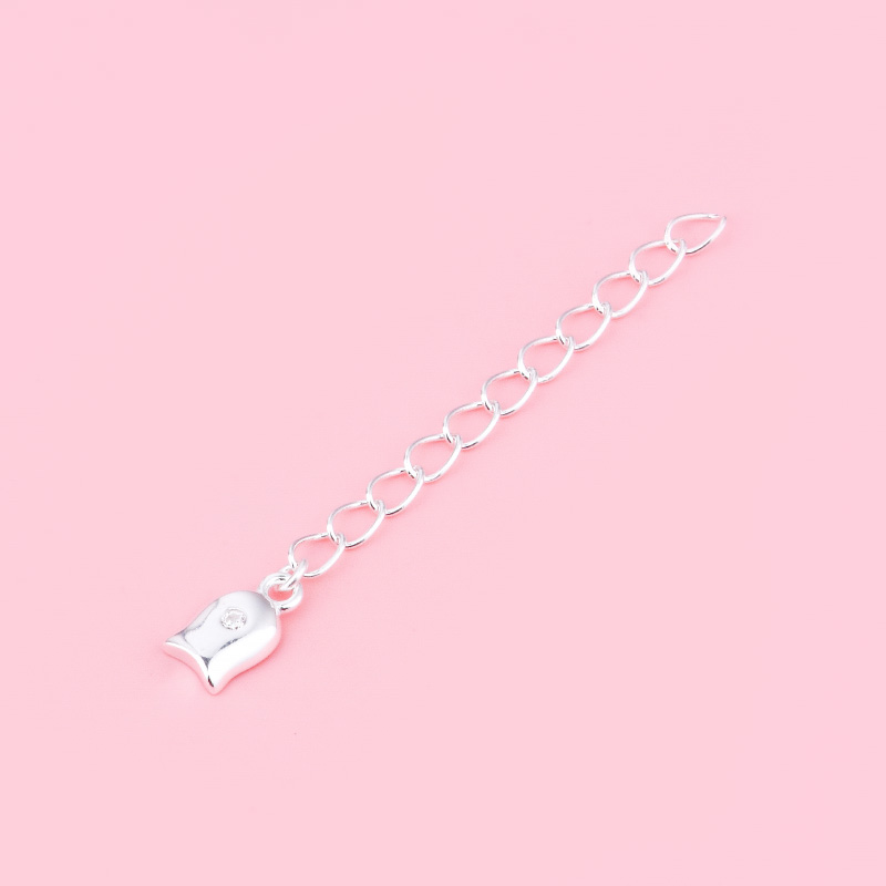 Schwanz kette s925 Sterling Silber Verlängerung kette Hand gefertigtes Material DIY Armbinde Halskette Verlängerung kette Zubehör: Hellgelb Farbe