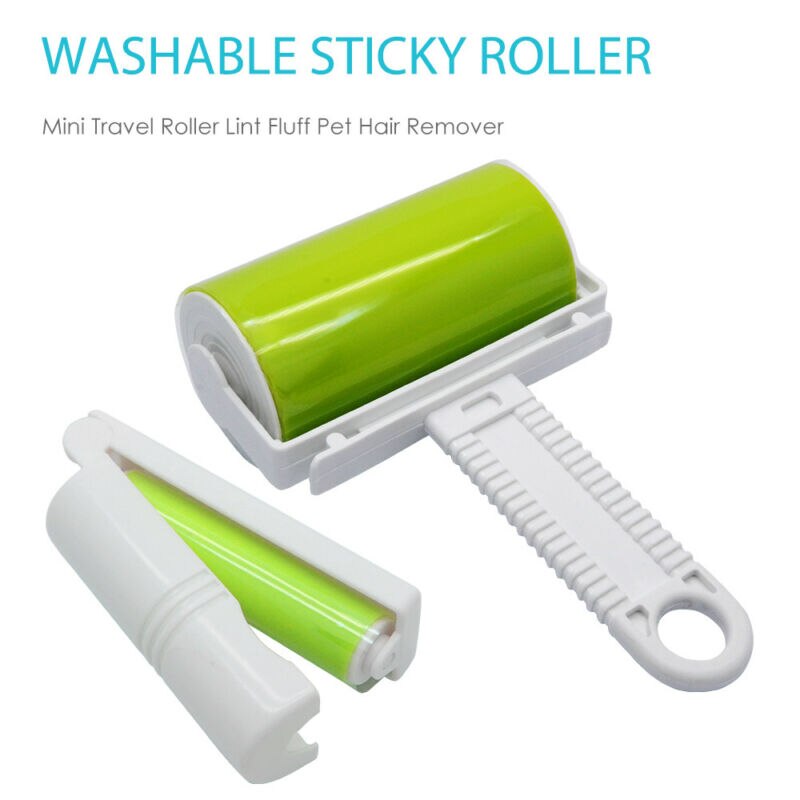 Portable Car Seat Hair Fluff Cleaning Sticky Roller Removal Dust Collector Cleaning Tool For RV Camper Bus Van SUV Lorry Winter