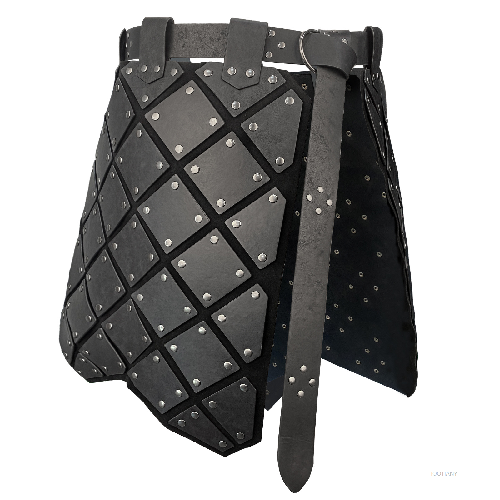 Adult Medieval Roman Legionary Gladiator Battle Belt Skirt Pu Leather Steampunk Armor Halloween Party Knight Skirt Armor Costume