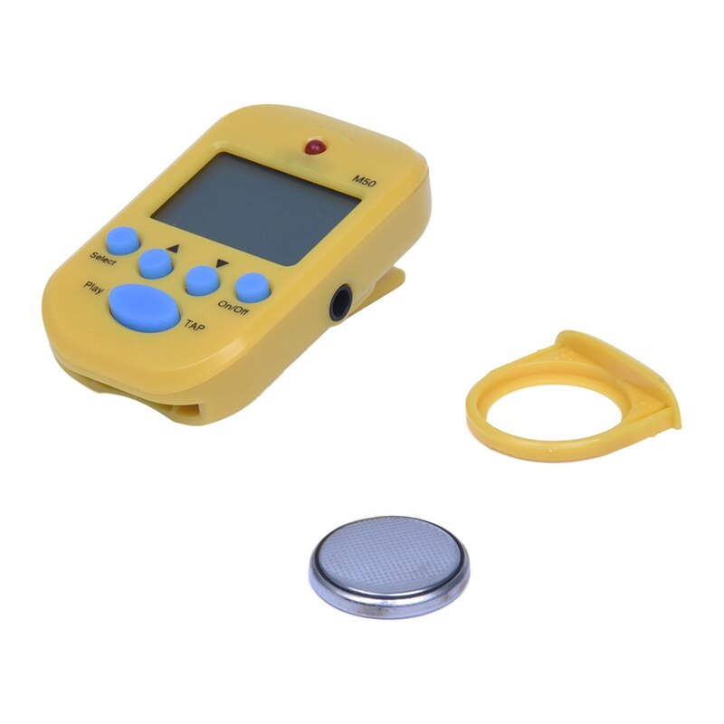 M50 metronoom digitaal elektronisch met gele clip instrument