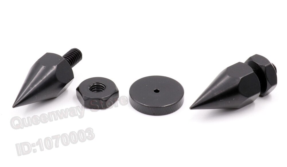 1 einstellen/4Stck M6 Gewinde Lautsprecher Spitze Ampere Plattenspieler Recorder Stehen Pad Lautsprecher Spikes Vibration Kegel Fuß Füße Pad 40mm