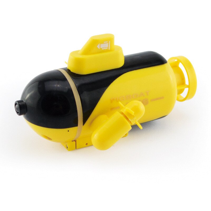 Nyeste mini rc ubåd fjernbetjening vand legetøj skib højhastigheds radio fjernbetjening båd model elektrisk kid børns: Gul