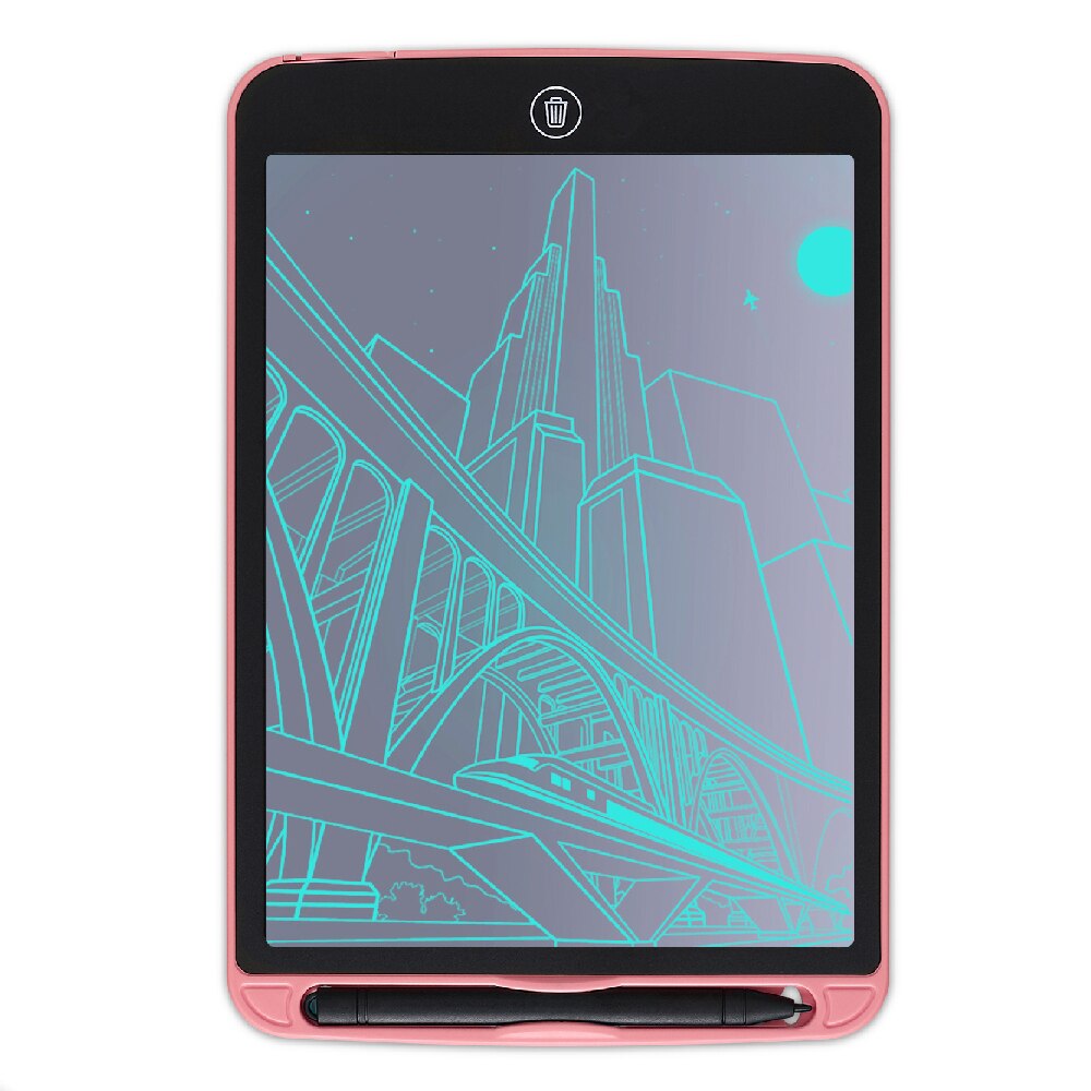 Writing Tablet 12 inch Digital Drawing Tablet Electronic Graphic Handwriting Tablet Animal Board With Pen: Red