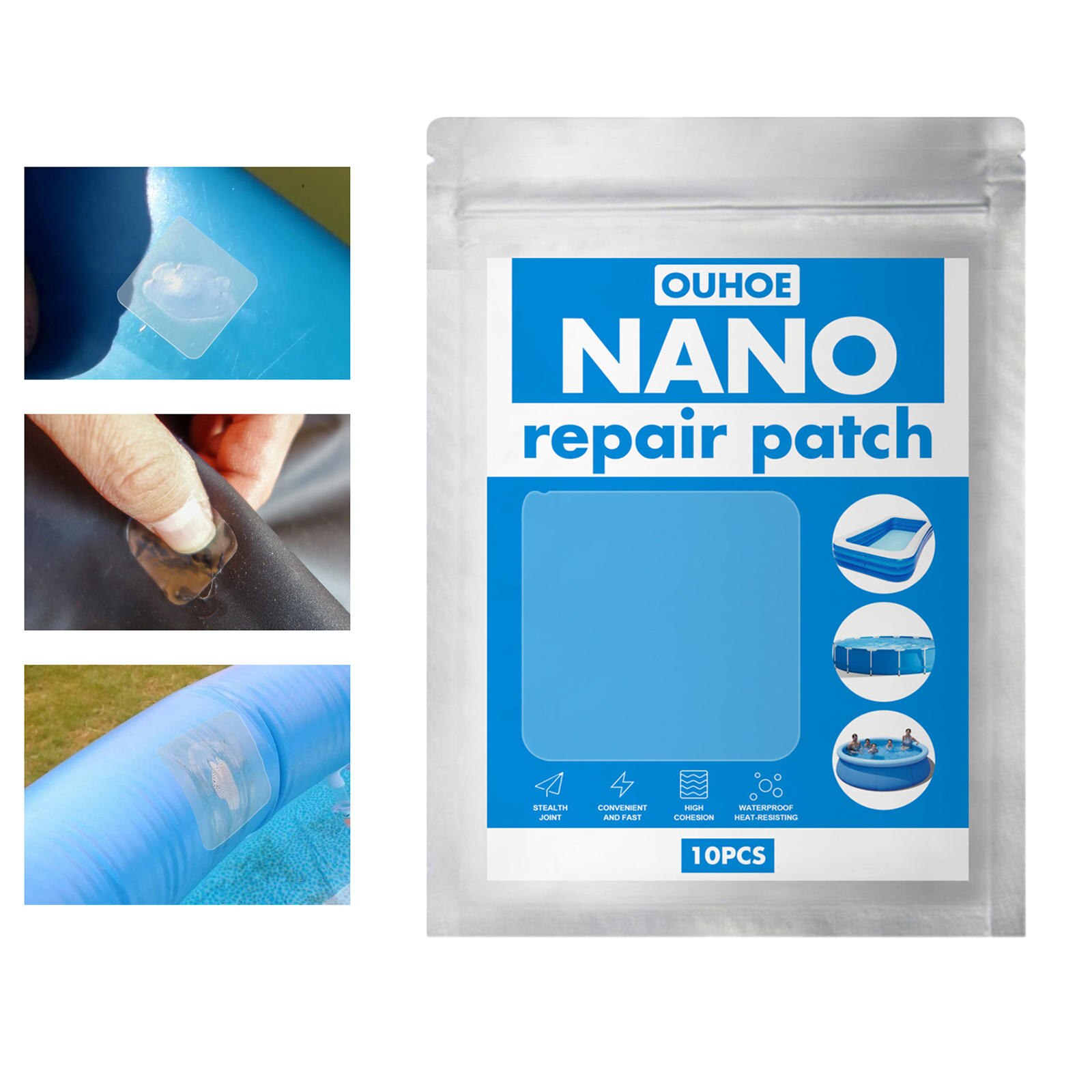 Tent Reparatie Tape Clear Opblaasbare Zwembad Reparatie Patches Waterdichte Inflatables Punctie Herstellen Kit