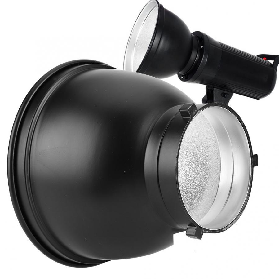 18cm 7inch Standard Reflector for Bowens Mount with 60 Degree Grid and Soft Diffuser Cover for Portrait Art Wedding studio