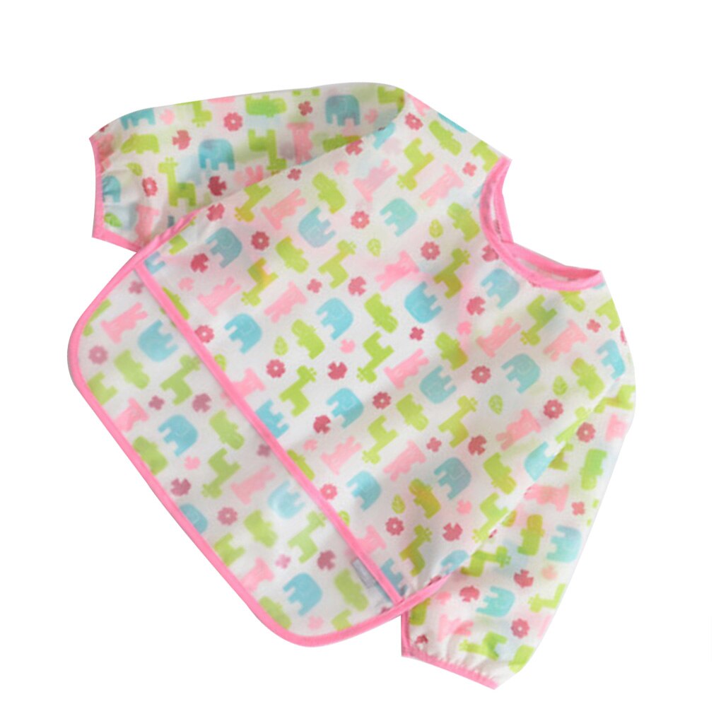 Baby Slabbetjes Jongens Meisjes Baby Tops Waterdichte Cartoon Lange Mouw Unisex Peuter Kleding