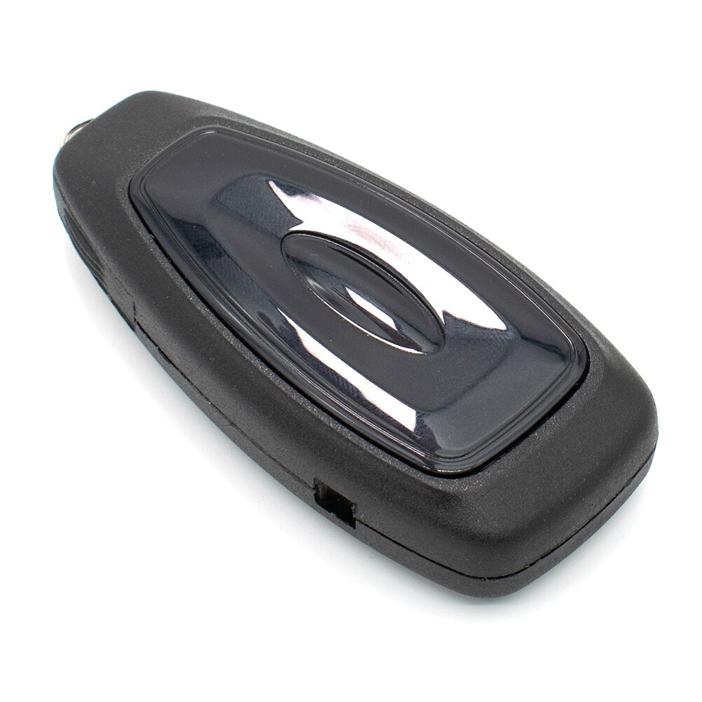 Aiuphing Autosleutel Hoesje voor Fords Focus Fiesta Kuga C-Max Koolstofvezel Afstandsbediening Sleutelhoes (zwart