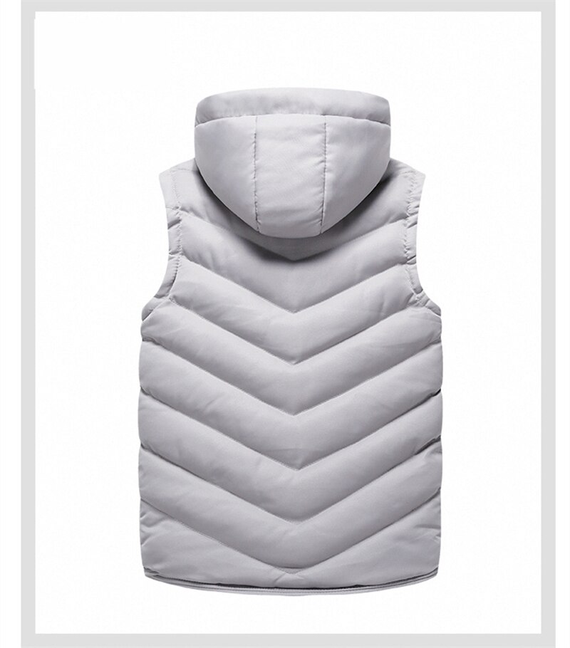 Gilet à capuche hommes veste sans manches automne hiver Gilet hommes nouveaux gilets Gilet printemps Homme Gilet Homme, 8868