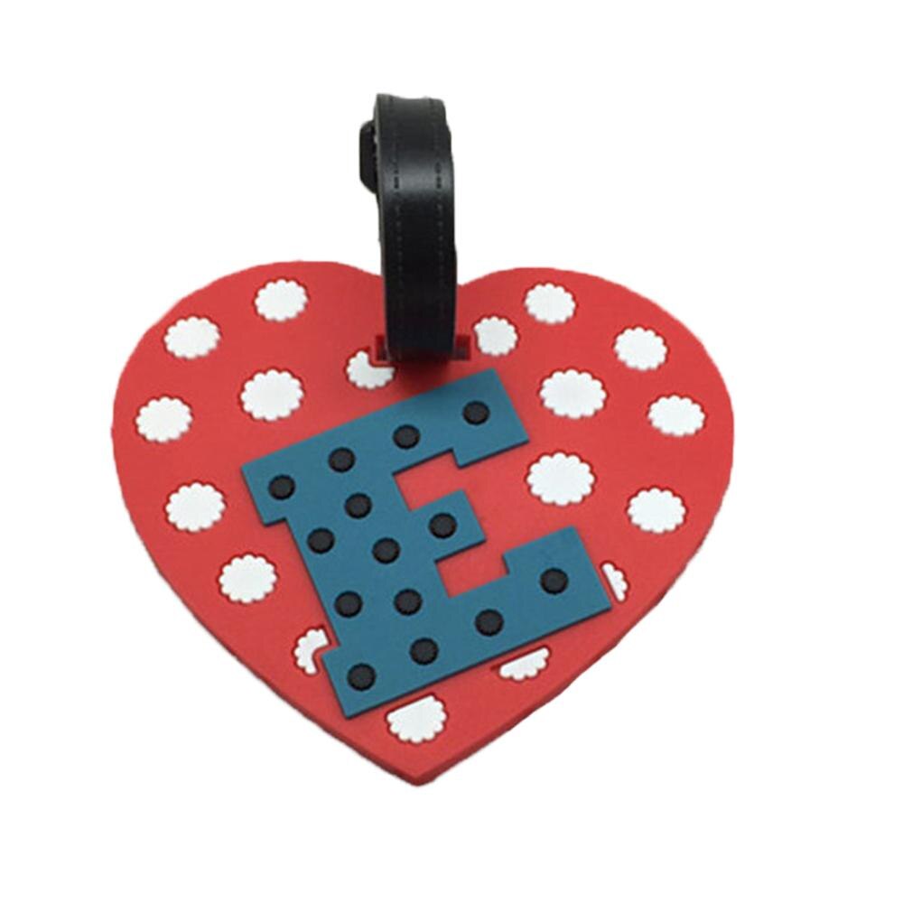 Letter Travel Accessories Luggage Tag Cartoon Silica Gel Suitcase ID Address Holder Baggage Boarding Tag Portable Label: style 08