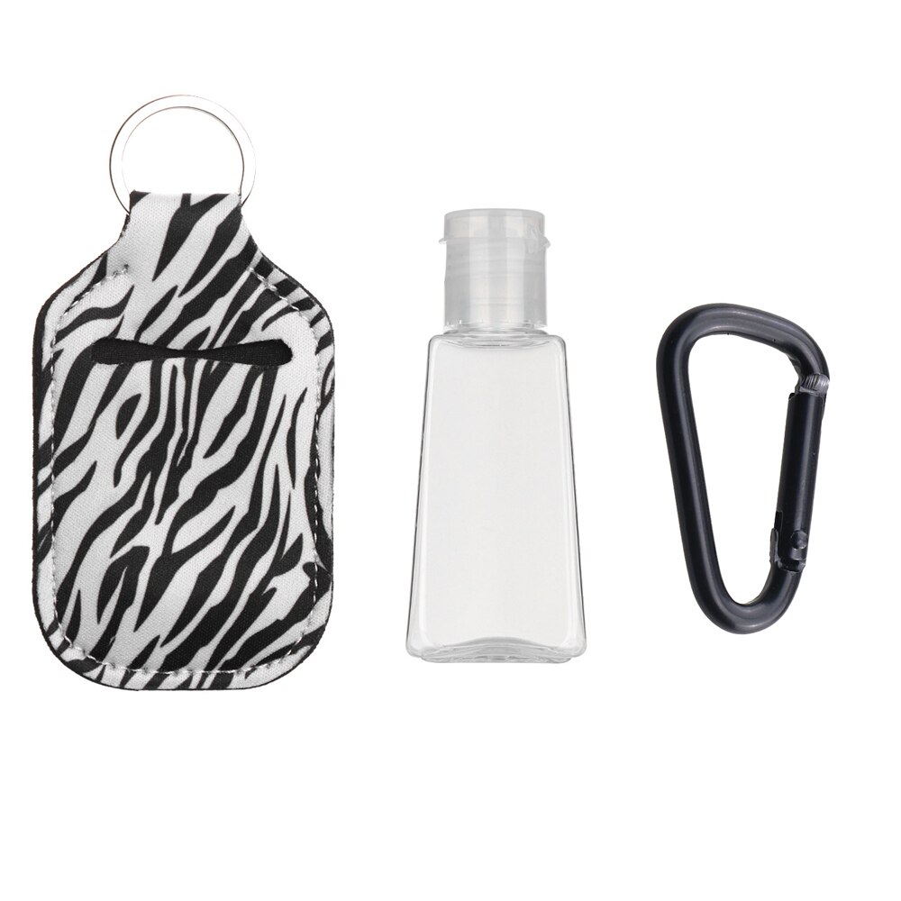 3 stk/sæt 30ml håndsprit flaske mini bærbar rejse silikone desinficer gel flasker genopfyldelige flasker med nøglering holder: Sæt 20