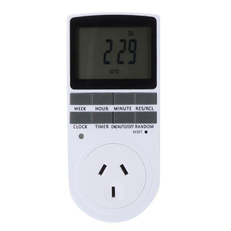 Digital LCD Display Timer Switch Automation Socket Electric Programmable Power Analysis Instrument Timers Test Tool 240V AU Plug