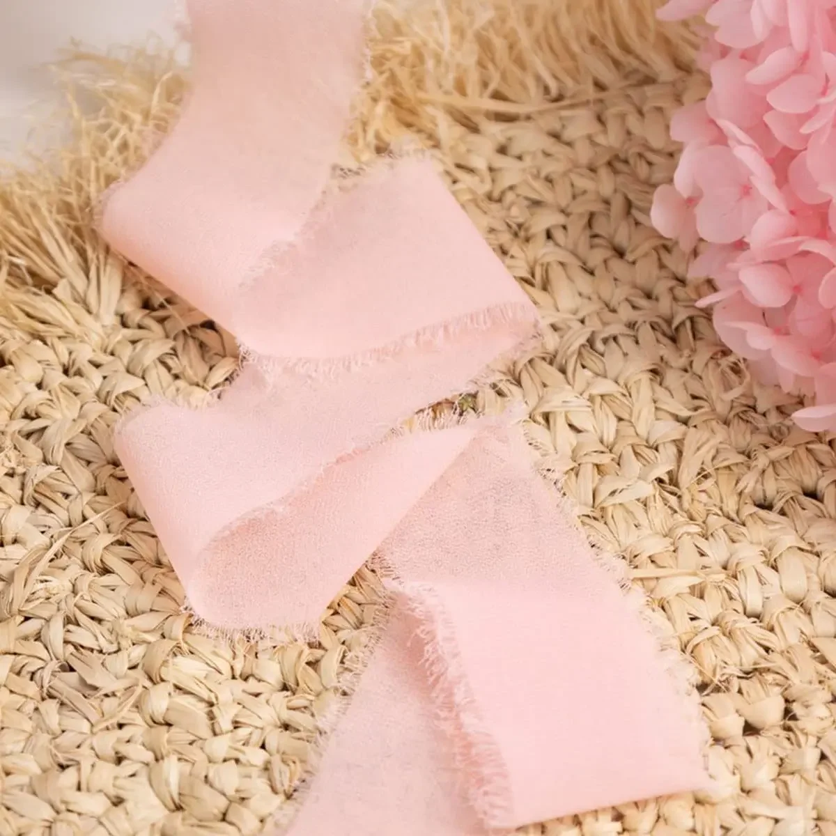 DIY randen chiffon zijdeachtige linten bruiloft uitnodiging boeket stof 4cmx5m kerstversiering cadeauverpakking