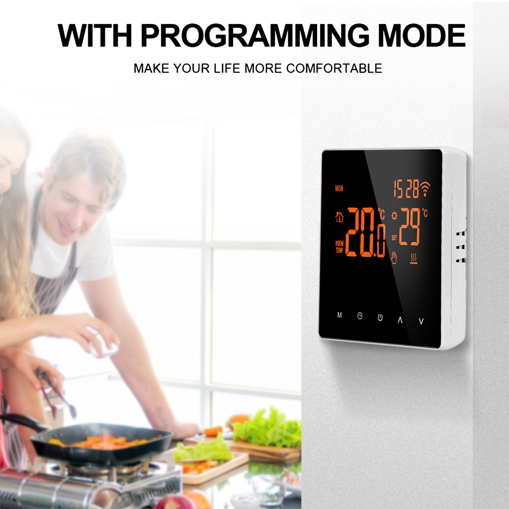 per riscaldamento a pavimento elettrico caldaia acqua/gas Schermo LCD temperatura telecomando tocco schermo termostato intelligente normale/WiFi