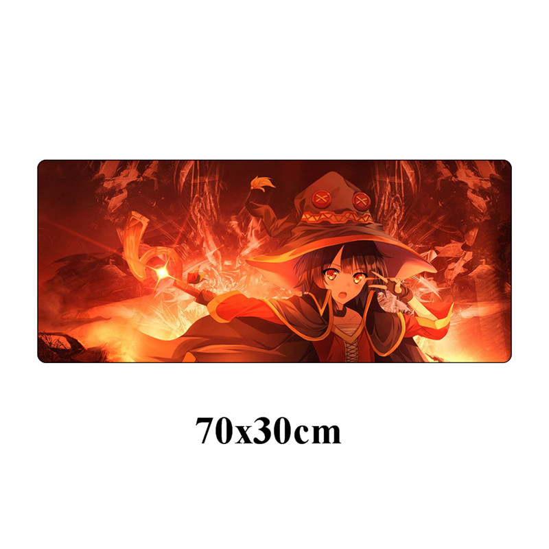 Large 70x30cm Japan Anime Konosuba Mouse Pad Laptop Desk Mouse Mat Locking Edge Rubber Computer Speed Gamer Gaming Mousepad: NO.11