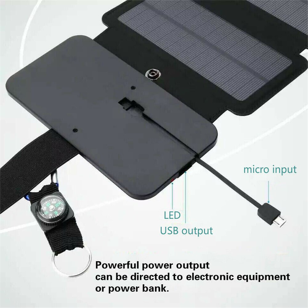 10W 8W 5V 2A Foldable USB Solar Panel Portable Folding Waterproof Solar Panel Charger Mobile Power Battery Charger