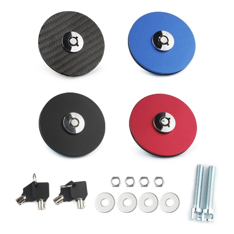 Auto Universele Motor Hood Cover Lock Key Pin Kit Quick Klink Release Aluminiumlegering Motorkappen Klink