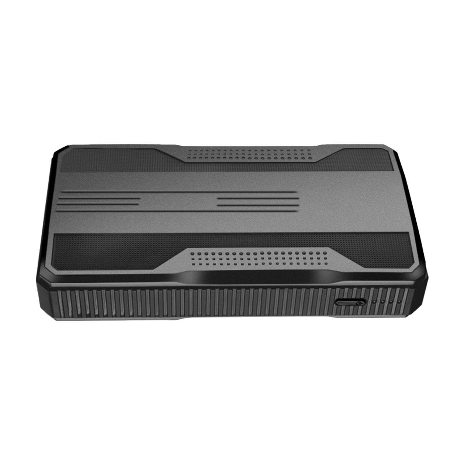 Automotive Jump Starter USB Charger Engine Battery Accessories Power Supply: Black