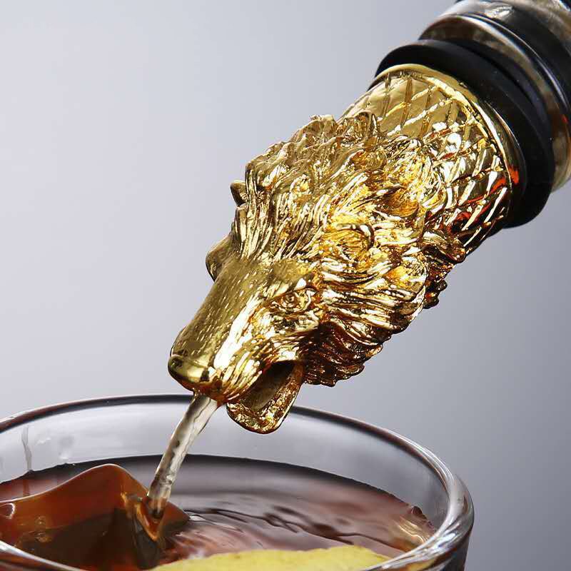 Bouchon de bouteille de vin en alliage de Zinc, tête de bête, bec d&#39;huile, accessoires de cuisine,: 19