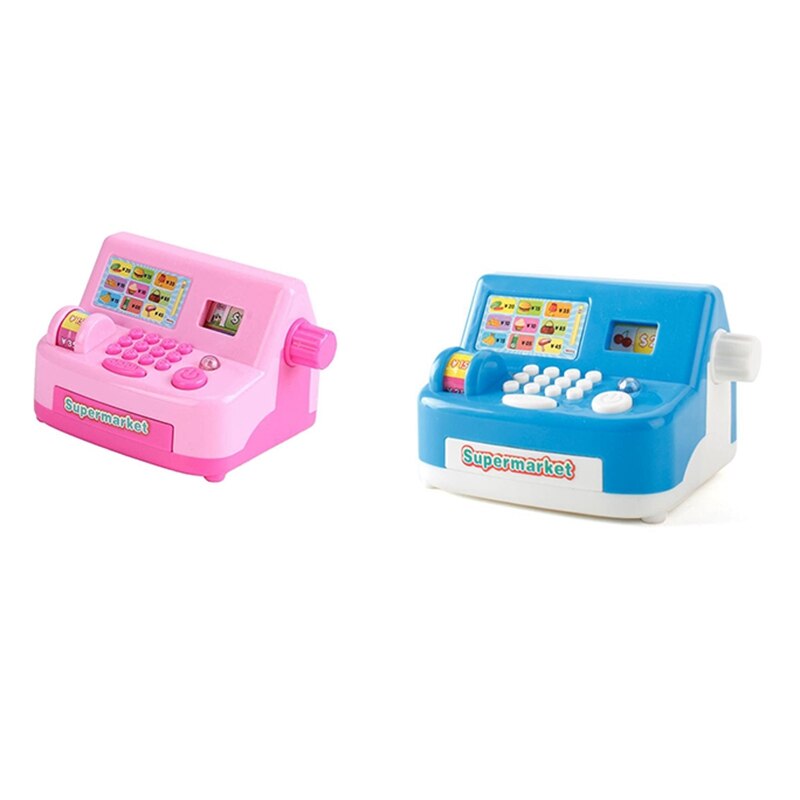 Gesimuleerde Elektronische Winkel Speelgoed, Supermarkt Kleine Huishoudapparatuur Kassa Speelgoed, Tellen Speelgoed Voor Kids Banking Spelen