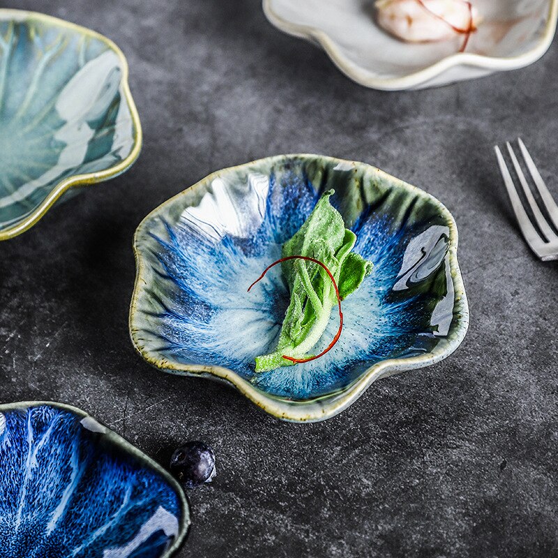 Fancy ceramic dishes, snack dishes, sauce dishes, household dipping dishes, Japanese cold dishes