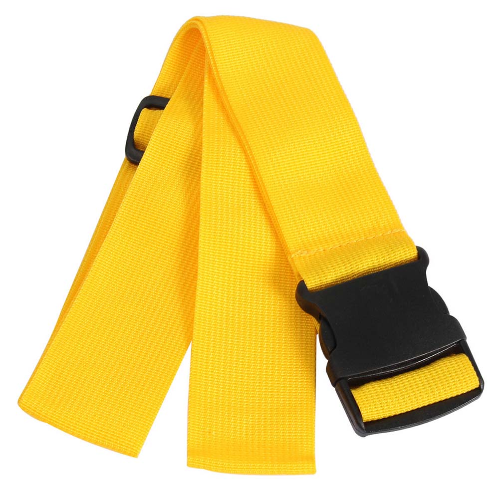 Reizen Bagage Bandjes Verstelbare Koffer Bundeling Tie Bagage Nylon Riem Met Gesp Zak Accessoires Anti-Diefstal 97Cm: Yellow