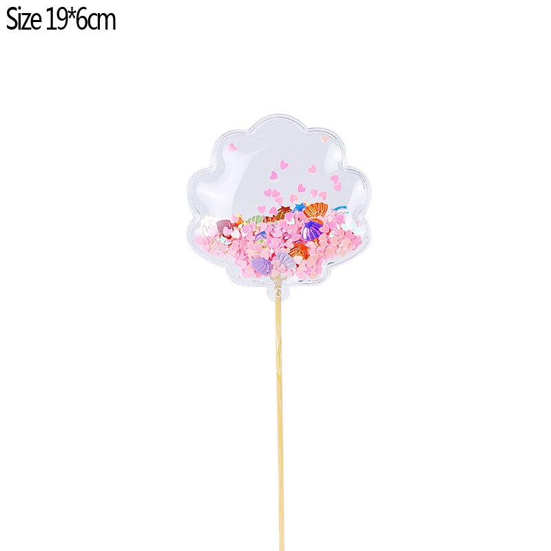 1pc Bling Crown Stars Hearts Cloud Cake Toppers Shiny Cupcake Topper for Wedding Baby Shower Birthday Party Cake Decorations: S11