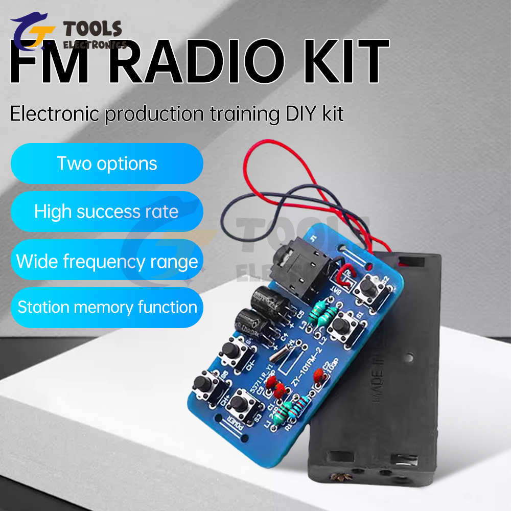 Radio FM zestaw do samodzielnego montażu 76 ~ 108 MHz moduł odbiornika radiowego RDA5807 moduł radiowy elektroniczna produkcja szkolenia zestaw do samodzielnego montażu