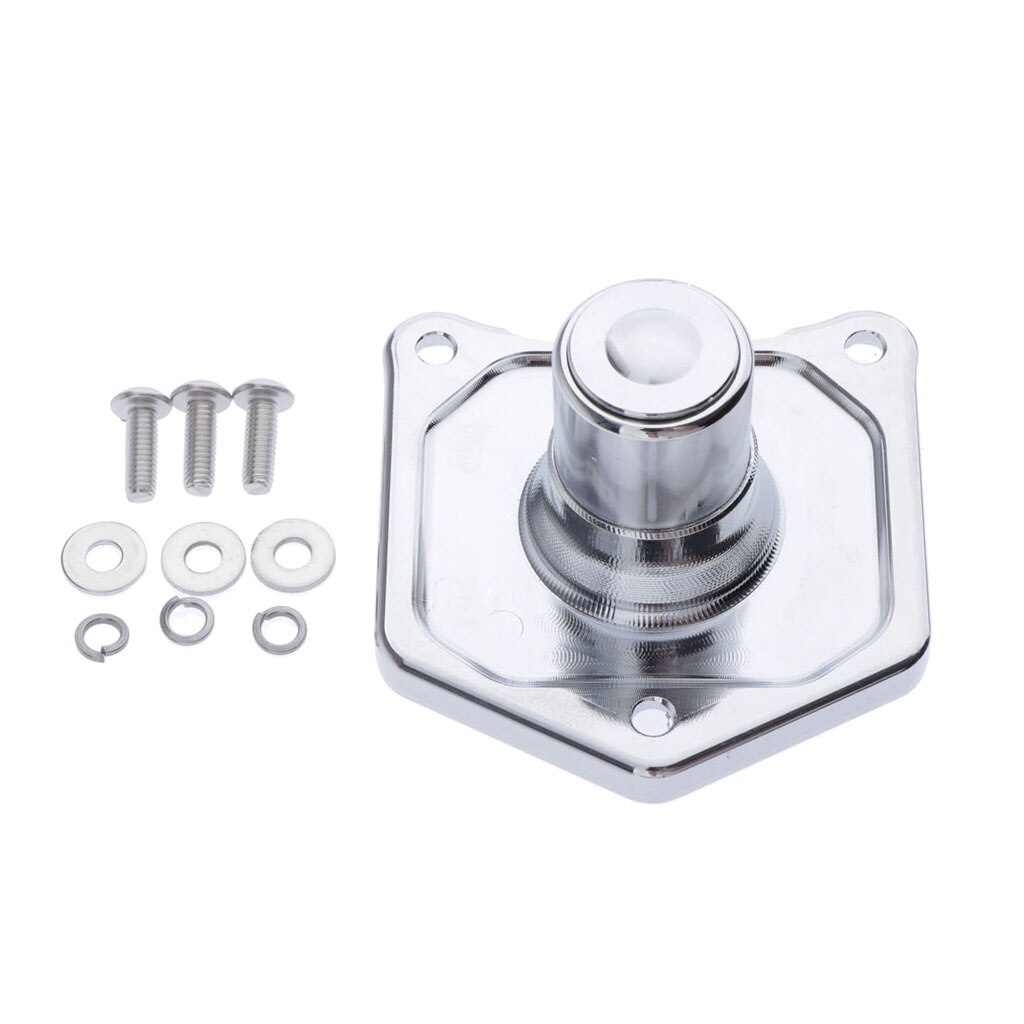 Chrome solenóide capa botão de arranque para harley twin cam 91 91-17 17