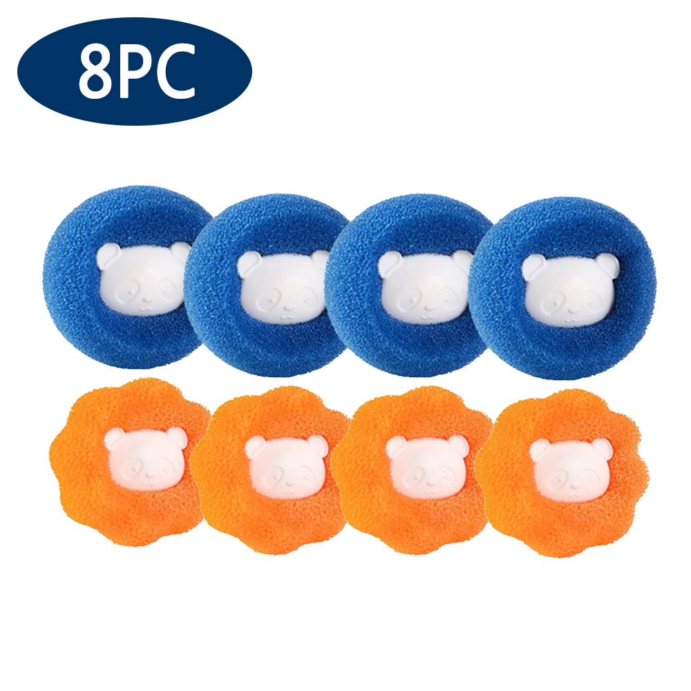 Wasballen Dierenhaarverwijderaar Herbruikbare wasmachine Lint Catcher Kleding Pluis Bontreiniger Huisreinigingsgereedschap: Rood