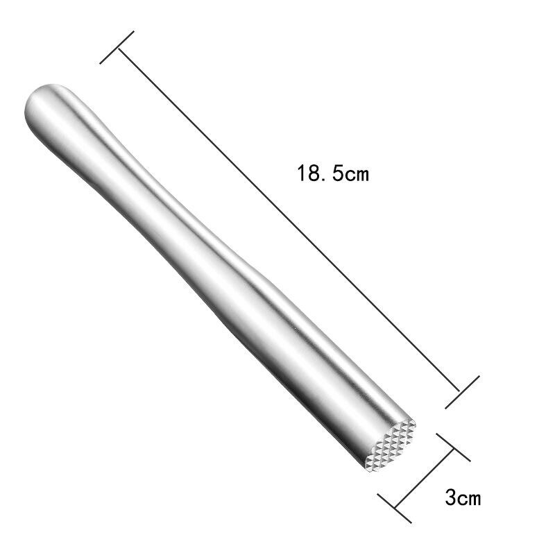 Stainless Steel Wine Mixing Stick Cocktail Muddler Shaker With Crushing Hammer DIY Drink Fruit Muddler Crushed Ice Barware Tool: B