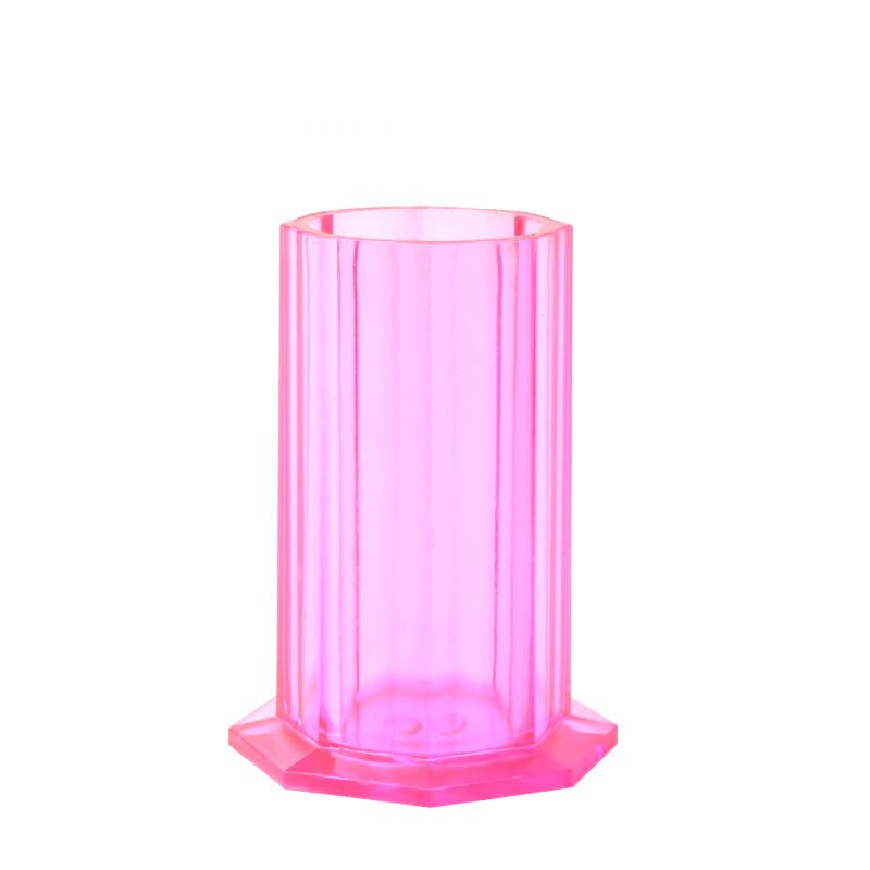 Soporte de almacenamiento de pinceles para decoración de uñas, estuche organizador de bolígrafos de pintura de uñas rosa roja, utensilios de manicura cosmética, 1 ud.: M Rose