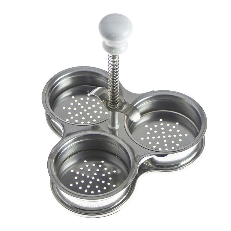 Ootdty ruostumattomasta teräksestä valmistettu kananmunien salametsästäjä säädettävä 3 ristikkoa höyrystin munat boileri monitoiminen kotikeittiö laitteet munanmuotoilu liesi