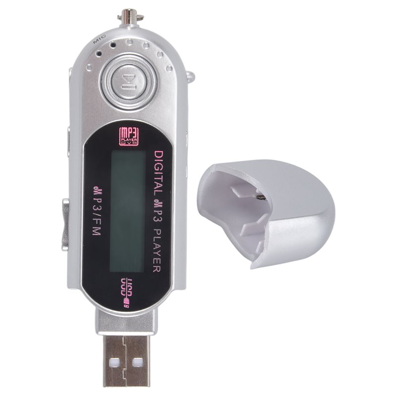 NUOVO-Mini lettore MP3 USB 2.0, piccola chiavetta USB, lettore musicale LCD multilingue con jack audio da 3,5 mm, spegnimento au: Default Title